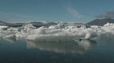 Glacier Lagoon Stock Footage 10721249