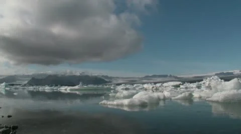 Glacier Lagoon Stock Footage 10721255