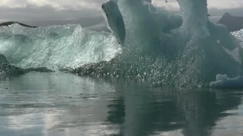 Glacier Lagoon Stock Footage 10721345