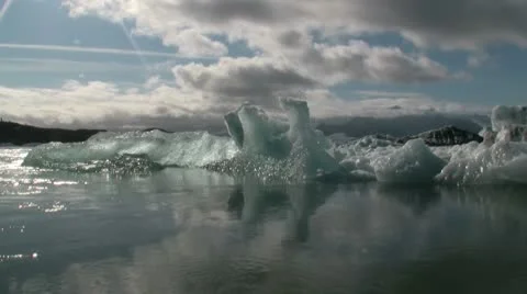 Glacier Lagoon Stock Footage 10721349