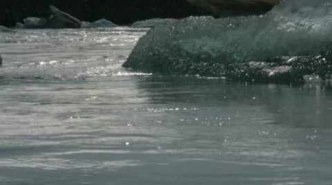 Glacier Lagoon Stock Footage 10721355