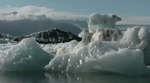 Glacier Lagoon Stock Footage 10721362