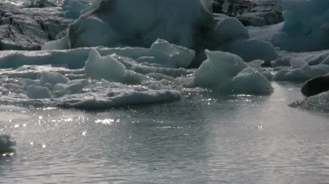 Glacier Lagoon Stock Footage 10721414