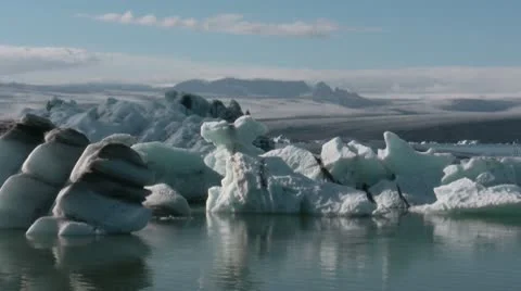 Glacier Lagoon Stock Footage 10721416