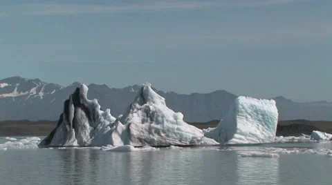 Glacier lagoon Stock Footage 35935067