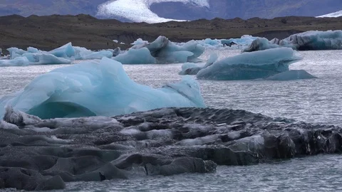 Glacier Lagoon Stock Footage 101212598
