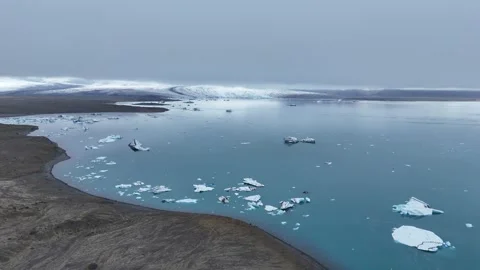 Glacier Lagoon Stock Footage 286428765
