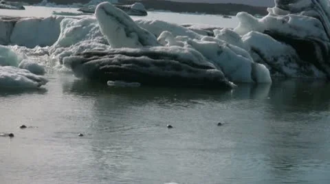 Glacier Lagoon Iceland Stock Footage 10721428