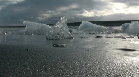 Glacier Lagoon Iceland Stock Footage 10721441