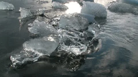 Glacier Lagoon Iceland Stock Footage 10721443
