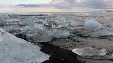 Glacier Lagoon Iceland Stock Footage 10721448