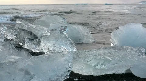 Glacier Lagoon Iceland Stock Footage 10721451