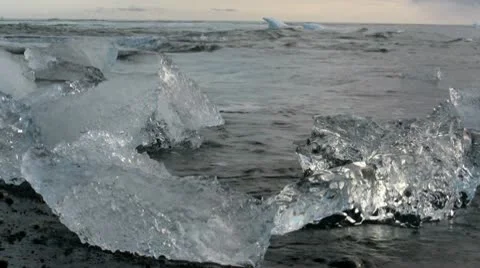 Glacier Lagoon Iceland Stock Footage 10721458