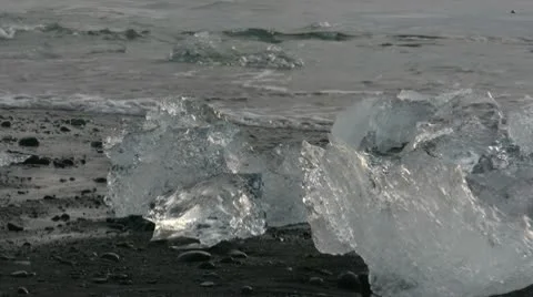 Glacier Lagoon Iceland Stock Footage 10721460