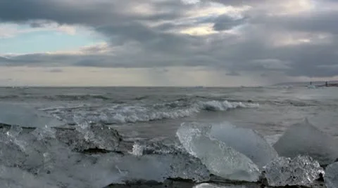 Glacier Lagoon Iceland Stock Footage 10721469
