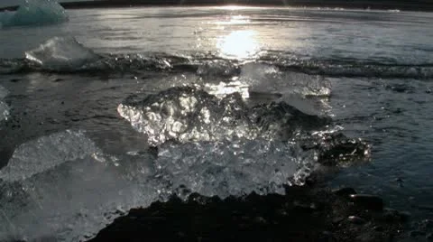 Glacier Lagoon Iceland Stock Footage 10721473
