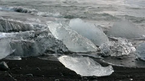 Glacier Lagoon Iceland Stock Footage 10721474