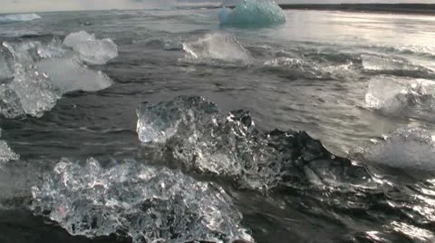 Glacier Lagoon Iceland Stock Footage 10721482