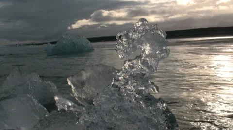 Glacier Lagoon Iceland Stock Footage 10721486