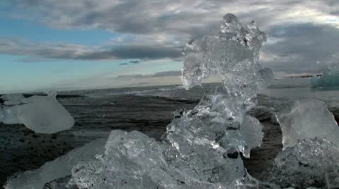 Glacier Lagoon Iceland Stock Footage 10721495