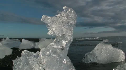 Glacier Lagoon Iceland Stock Footage 10721497