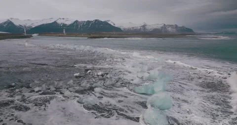 Glacier lagoon in Iceland Stock Footage 228661673