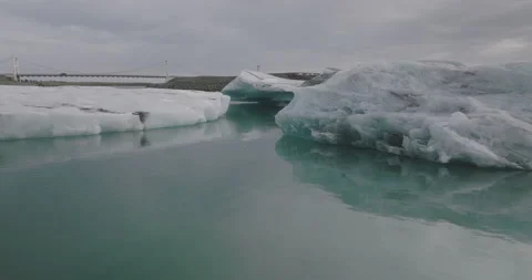 Glacier lagoon in Iceland Stock Footage 228664374