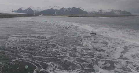 Glacier lagoon in Iceland Stock Footage 228664432