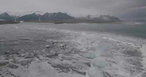 Glacier lagoon in Iceland Stock Footage 228664464