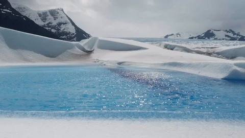 Glacier Lake 3 Video stock 105312576