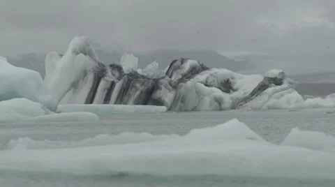 Glacier lake Stock Footage 39564403