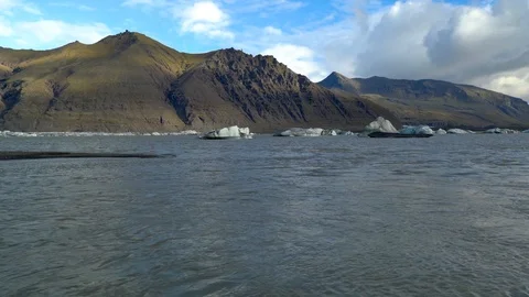 Glacier lake Stock Footage 101211690