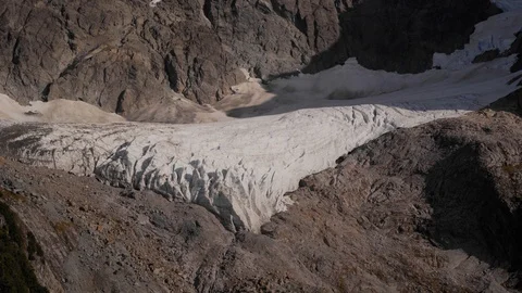 Glacier in late summer Stock Footage 105206406