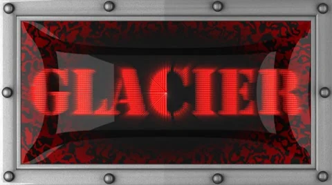 Glacier on led Stock Footage 8716444