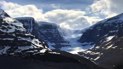 Glacier Melting Creating Clouds Stock Footage 119524554