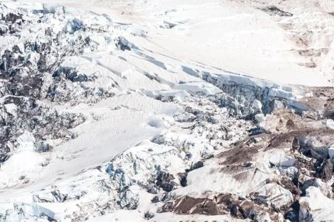 Glacier on Mount Rainier 写真素材