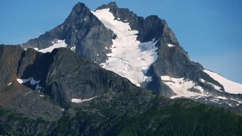 Glacier on mountain Stock Footage 315714039