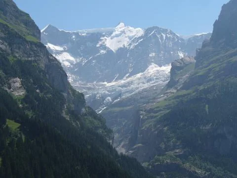 Glacier in the mountains  Foto stock