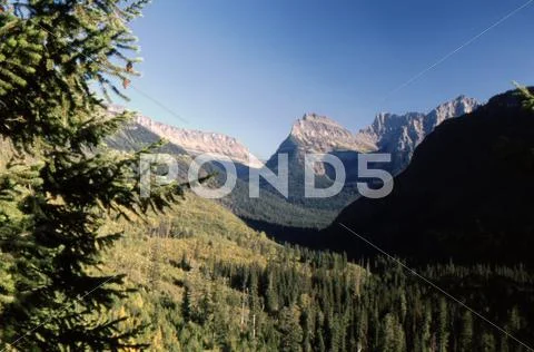 Glacier national park Stock Photos