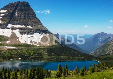 Glacier national park Stock Photos