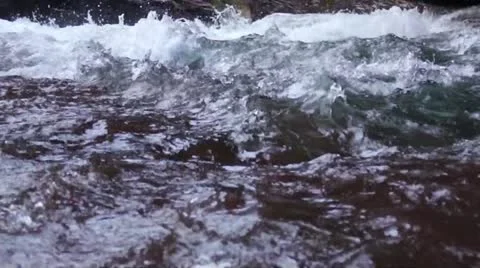 Glacier NP Rapids CU Stock Footage 18079938