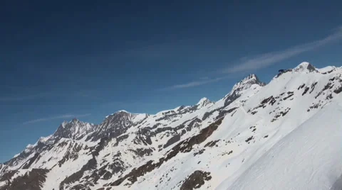 Glacier Panorama at alpine destination Gornergrat Stock Footage 37672971