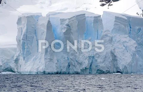 Glacier in paradise bay Stock Photos