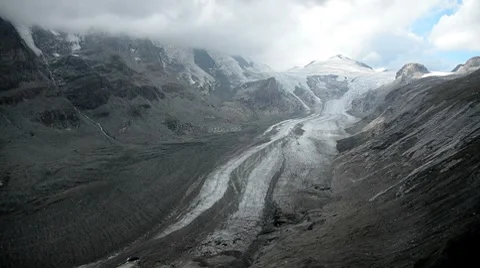 Glacier Pasterze wide Video stock 8666011