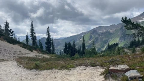 Glacier Peak Wildernes Boulder Pass Washington Stock-Footage 221581823