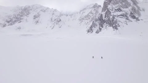Glacier people walking 2 Stock Footage 246710433