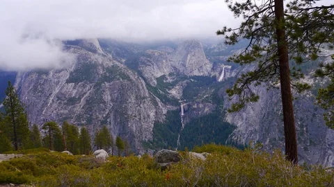 Glacier point Time lapse of Nevada Fall Stock-Footage 124211784