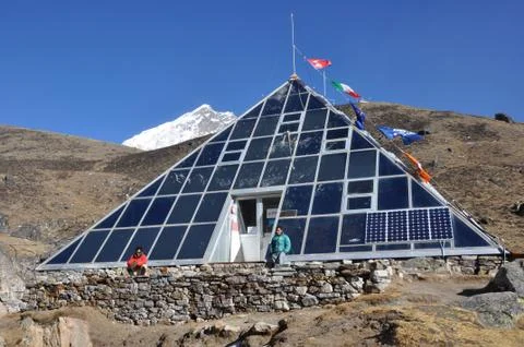 Glacier research facility Foto stock