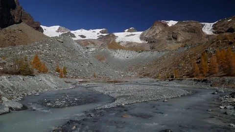 Glacier (Rosa Mountain) Video stock 81058531