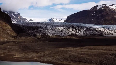 Glacier Skaftafellsjokull Stock Footage 45682001